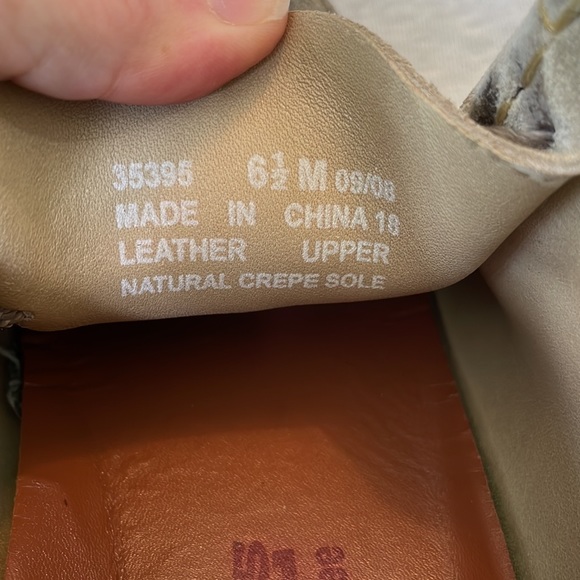 Clarks original wallabees sand suede crepe sole desert shoes Women’s 6.5 - Picture 7 of 8